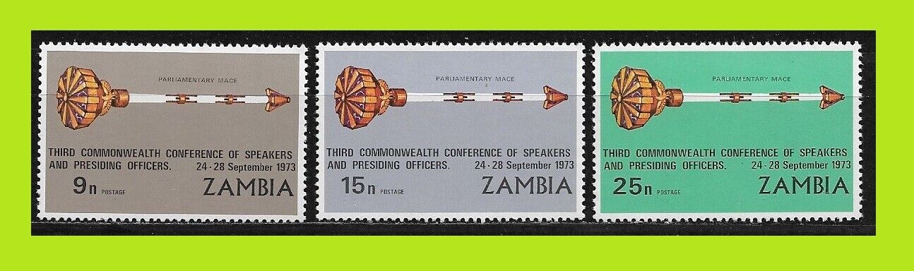 Zambia 1973 The 3rd Commenwealth Conference - Complet Series 3 Stamps - Mnh