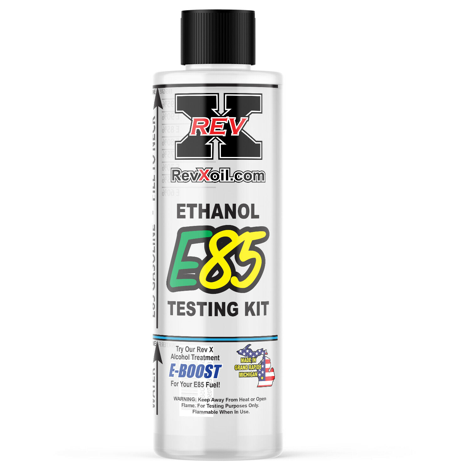 Rev X E85t0501 E85 Gasoline Tester - Easy To Use Ethanol Test Kit For Flex Fuel