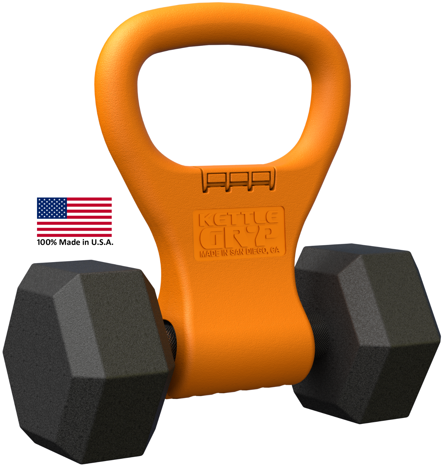 Kettle Gryp® - Dumbbell To Kettlebell Adapter / Handle - 100% Made In The Usa